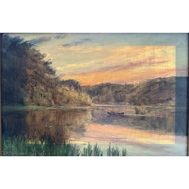 Johan Ulrik Bredsdorff (Vester Skerninge, 1845-1928) created the present work, entitled "Seascape," during the exceptional...