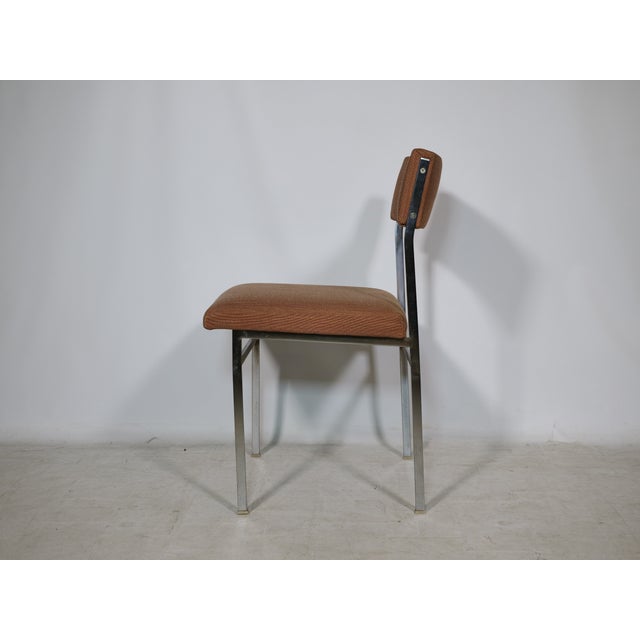 Mid-Century Modern Mid-Century Chairs in Chrome and Fabric, 1970s, Set of 4 For Sale - Image 3 of 18
