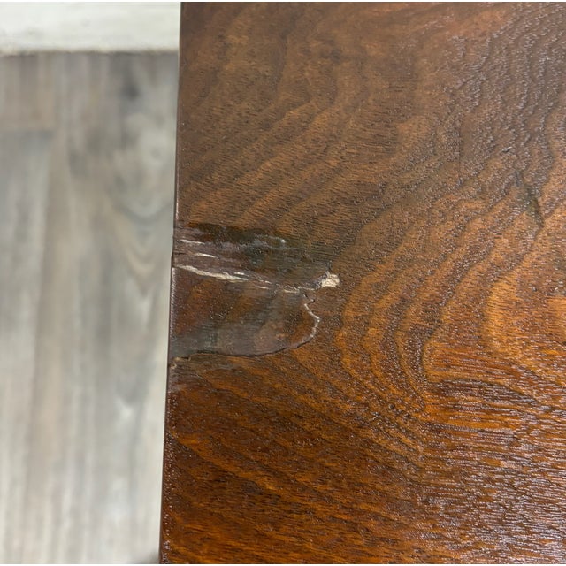 Antique Primitive Work Table Sewing Stand Desk For Sale In Kansas City - Image 6 of 16