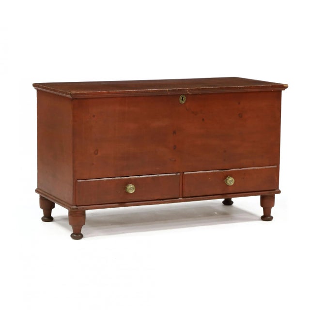 Wood 18th Century American Painted Blanket Chest For Sale - Image 7 of 7