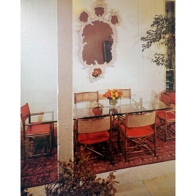 1970's McGuire Leather Wrapped Bamboo, Cane & Dining - Set of 5 For Sale - Image 17 of 18