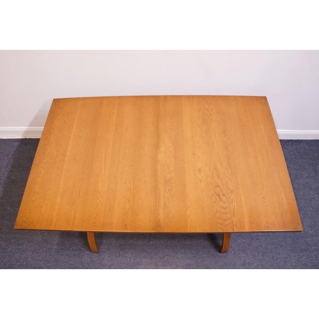 Late 20th Century Unique Furniture Solid Oak Southwestern Mediterranean 66" Trestle Dining Table 5551 – American Fiesta Finish For Sale - Image 5 of 8