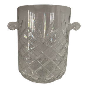 Vintage Lead Crystal Champagne / Wine Cooler/Ice Bucket/Vase With Knot Handles