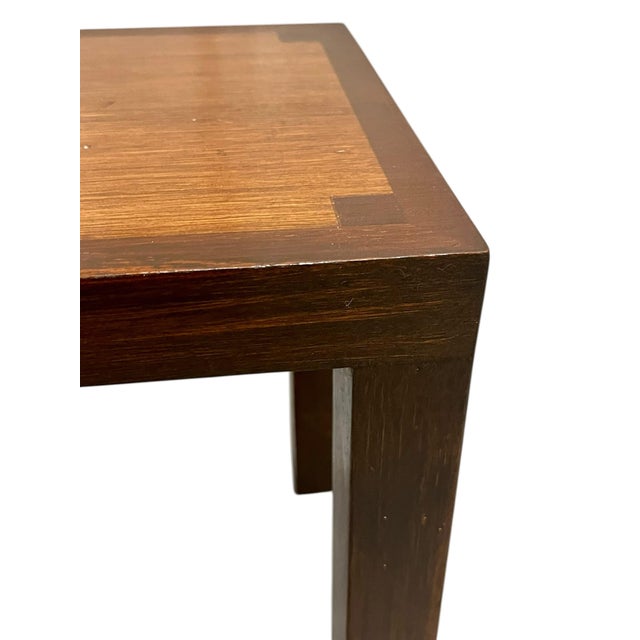 Mid 20th Century Vintage Mid Century Modern Small Parsons Side Table For Sale - Image 5 of 16