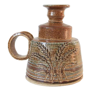 Vintage Studio Pottery Bud Vase or Candle Holder