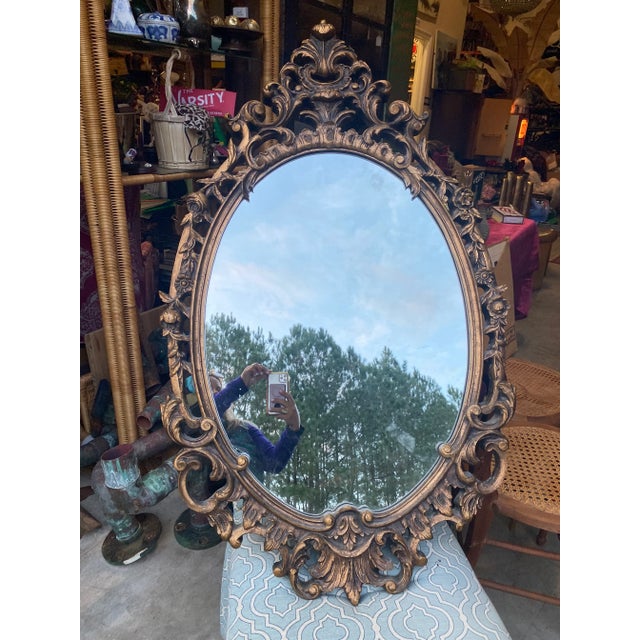 1970s Rococo Style Mirror For Sale In Atlanta - Image 6 of 6