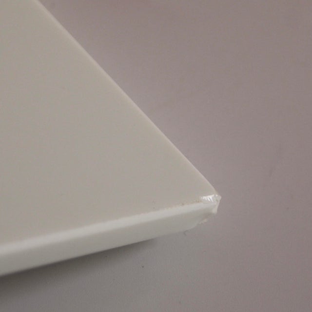 German Bathroom Shelf in White Glass with 2 Nickel-Plated Brackets, 1920s For Sale - Image 6 of 8