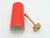Mid-Century Modern Cylinder Wall Lamp with Red Shade and Chrome Arm by J.T. Kalmar, 1960s For Sale - Image 3 of 11
