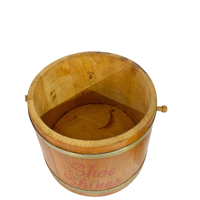 Vintage Folk Art Hand Made Shoe Shine Box For Sale - Image 6 of 13