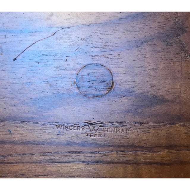 Danish Teak Rosewood Salad Bowl and Serving Spoon and Fork from Wiggers, 1960s, Set of 3 For Sale - Image 4 of 9