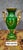 Ceramic Napoleon I Decorative Vase in Green and Gold Porcelain For Sale - Image 7 of 8