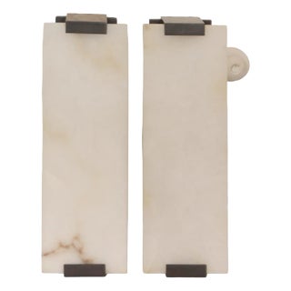 Pair Of Modern Alabaster Sconces For Sale