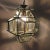 Large Italian Lantern in Brass & Cut Glass, 1950s For Sale - Image 6 of 17