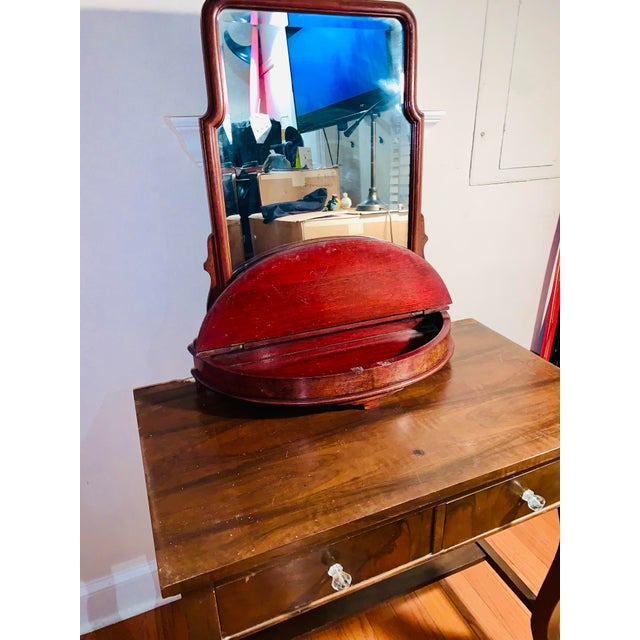 Late 19th Century Late 19th Century Oak Vanity Mirror For Sale - Image 5 of 8