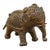 Vintage Heavy Brass Elephant Figurine – Intricate Handcrafted Detail – 206.6g For Sale