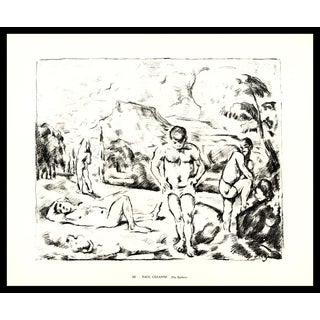 1974 Paul Cézanne Collotype "The Bathers" For Sale