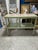 French 1940s Louis XVI Style Cypress Wood Serving Cart With Marble Inlay and Gilt Details For Sale - Image 3 of 11