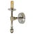 Mid-Century Modern 1990s Jacques Adnet Style Polished Nickel Hand Sconces, Wall Lamps - A Pair For Sale - Image 3 of 9