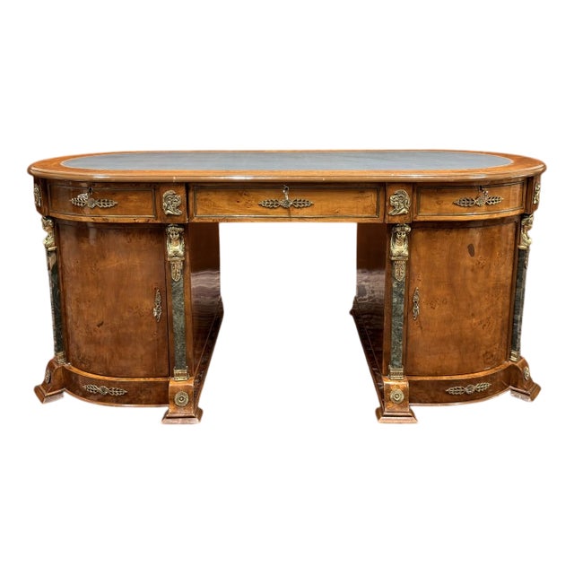 French Louis XIV Oval Writing Desk For Sale