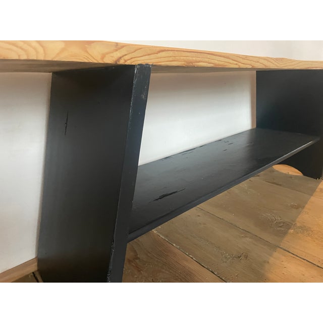 Antique Fir Bench, 1890s For Sale - Image 3 of 12