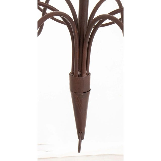 American Wrought Iron Six-Light Chandelier For Sale In New York - Image 6 of 11