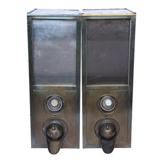 Commercial Coffee Bean Dispensers, Pair For Sale