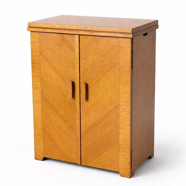 Antique Oak Sewing Machine Cabinet from Singer For Sale - Image 11 of 11