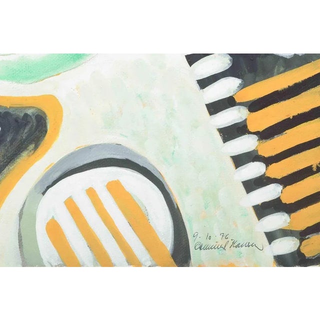 Osmund Hansen, Abstract Composition, 1976, Gouache on Paper For Sale - Image 3 of 5