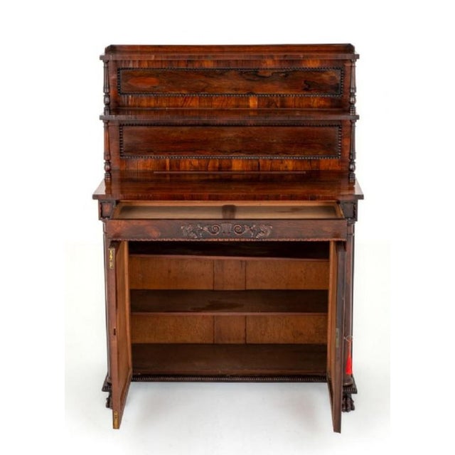 Hollywood Regency Regency Rosewood Chiffonier For Sale - Image 3 of 7