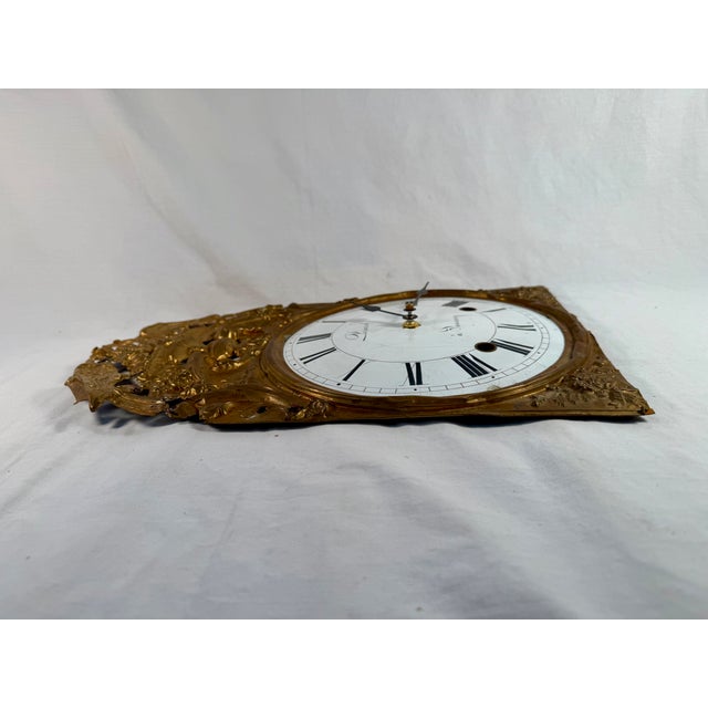 Antique, French, Repousse, Comtoise Stunning Wall Clock, 1800s Working For Sale - Image 4 of 10