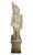 Traditional Vintage Cast Stone Pierrot Garden Statue on Pedestal For Sale - Image 3 of 12