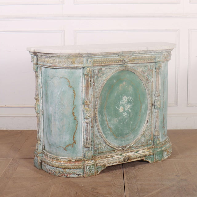 19th Century Italian Painted Credenza For Sale - Image 12 of 12