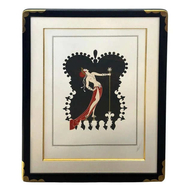 Wood Set of 7 Erté Lithographs of the Seven Deadly Sins, 1982 For Sale - Image 7 of 12