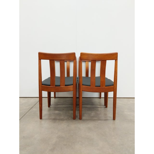 1960s Set of 4 Vintage Vamdrup Stolefabrik Danish Modern Teak Dining Chairs For Sale - Image 5 of 9