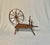 Vintage, mid century modern decorative rustic, farmhouse decor in a small/novelty table-top wooden, antique style spinning...