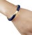 Blue Late 20th Century 14 Karat Yellow Gold and Lapis Lazuli Bangle Bracelet For Sale - Image 8 of 8