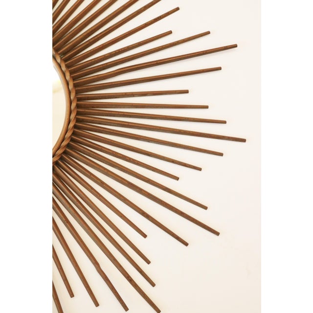 1960s 1960s Brass Sunburst Mirror by Chaty Villauris For Sale - Image 5 of 6