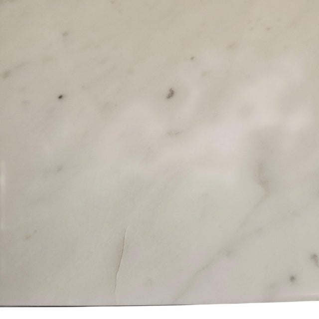 1980s Bruno Mathsson for Dux "Karin" Chrome and Marble Coffee Table For Sale - Image 9 of 9