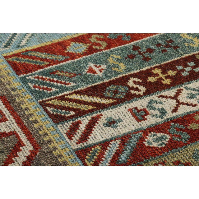 Tribal Rug & Kilim's Classic Rug in Polychromatic With Tribal Geometric Design For Sale - Image 3 of 7