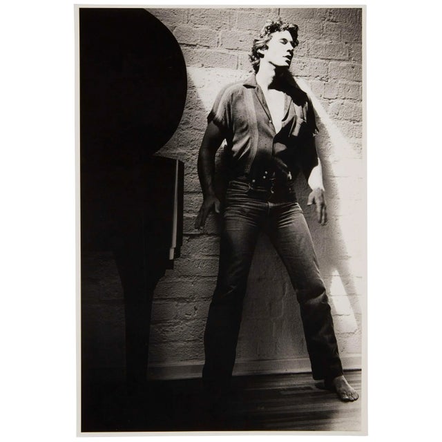 American Herb Ritts -1982 Study Portrait of Richard Gere -Rare Original Silver Gelatin Photo For Sale - Image 3 of 7