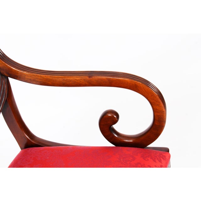 Vintage Regency Revival Swag Back Dining Chairs, Set of 12 For Sale - Image 6 of 18