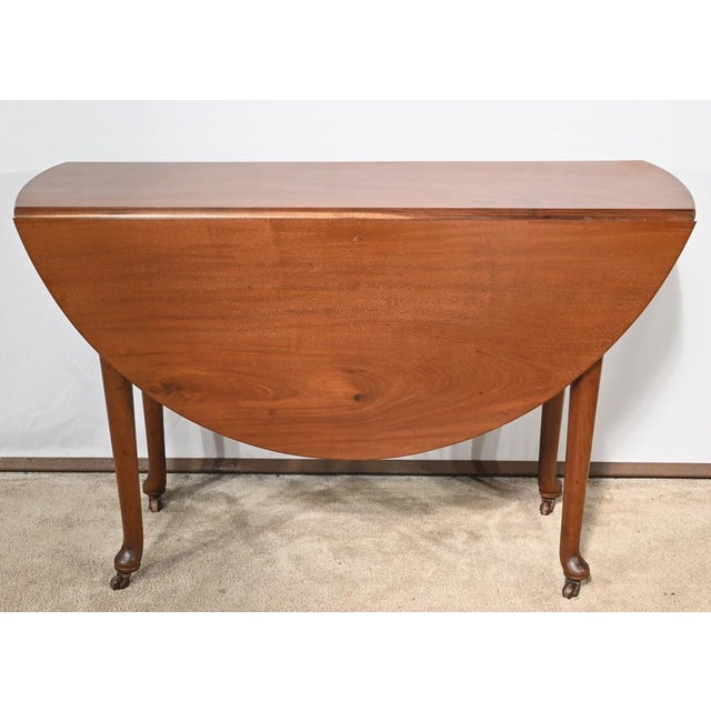 1st Part 19th Century Oval Table in Mahogany, England For Sale - Image 5 of 18