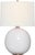 Transitional Thomas O'Brien by Visual Comfort Signature Sao Paulo 29" Table Lamp in Crackled Ivory with Linen Shade For Sale - Image 3 of 3
