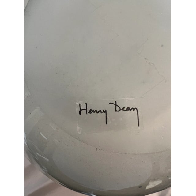 Beautiful red, white and blue Belgium art glass vase. By Henry Dean. Won’t this be a statement with flags for the 4th of...