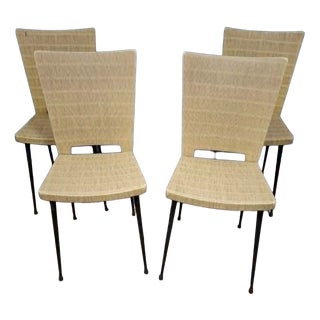 Chairs in Skaï after Colette Guéden, 1950s, Set of 4 For Sale