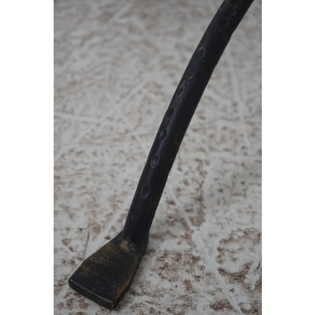 1980s Baker Wrought Iron Industrial Middletown Floor Lamp For Sale - Image 10 of 11