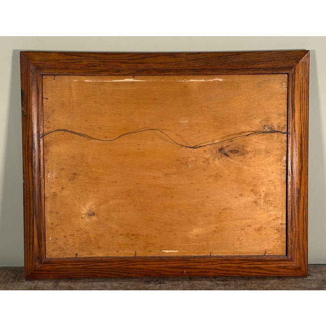 Gray Vintage 1960's John Day "Wickford Shipyard" Rhode Island Harbor Scene Painting For Sale - Image 8 of 8