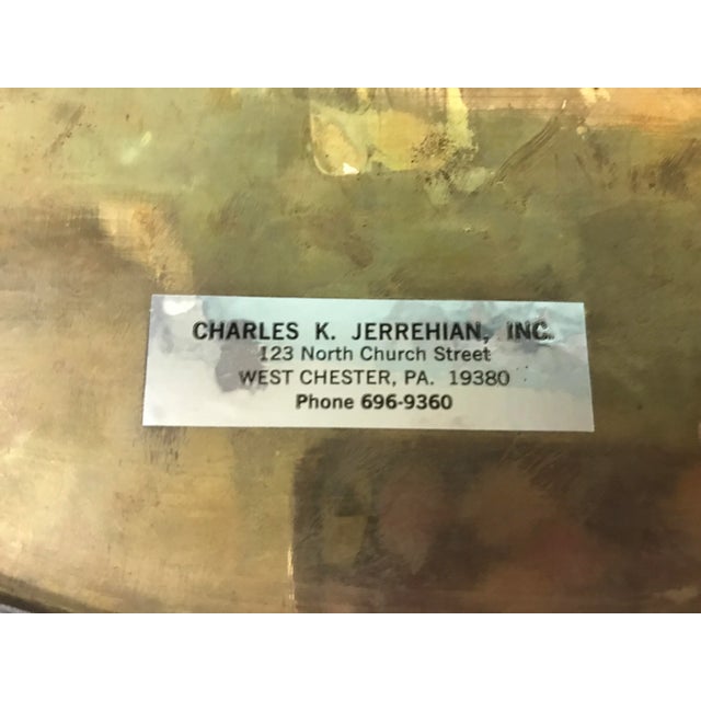 Metal Vintage Woven Brass Letter Holder With Handle - Made in India For Sale - Image 7 of 11