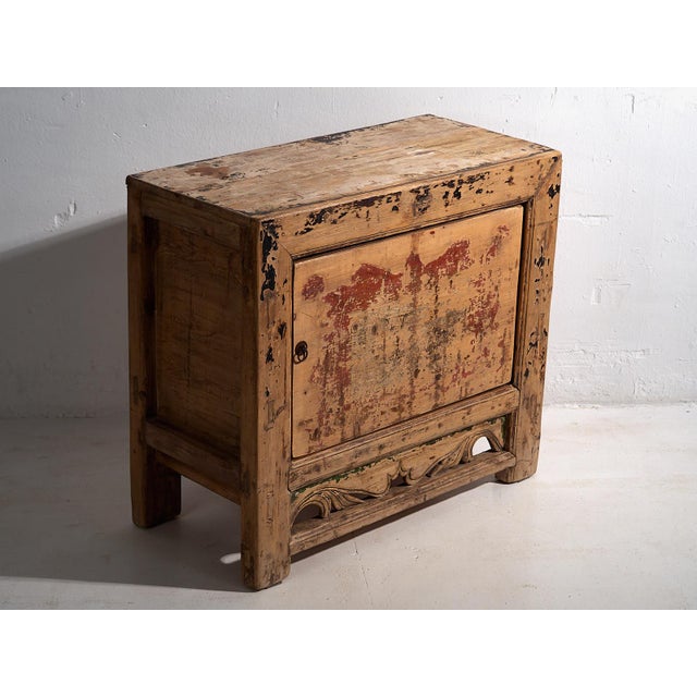 Wood Antique Red Oriental Style Sideboard, 1890s For Sale - Image 7 of 17