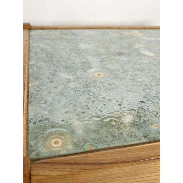 1970s Scandinavian Wood and Ceramic Table, Sweden, 1970s For Sale - Image 5 of 13